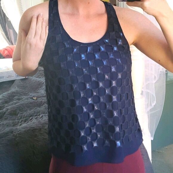 Anthropologie Tops - Anthropologie ASTR Net Sequined Tank